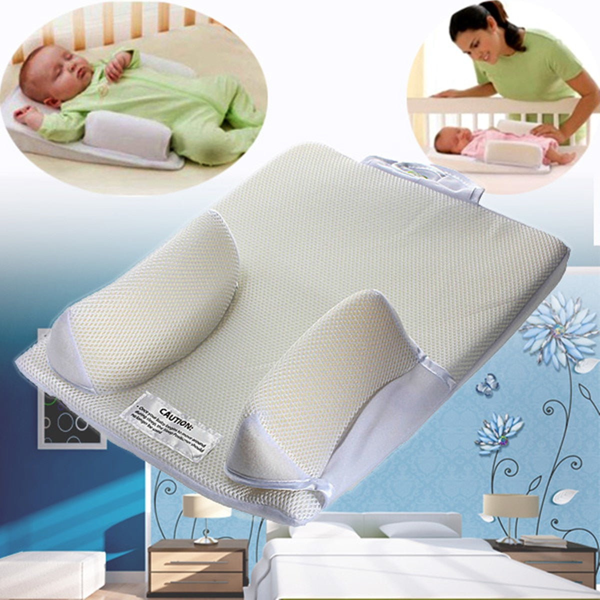 Infant Support Pillow for Supervised, Centered Rest