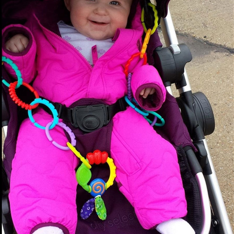 Baby Teething Rings: 24 Textured Links for Soothing