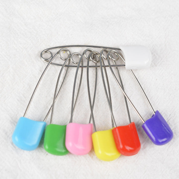 Baby Safety Pins with Covered Closures for Clothing Care