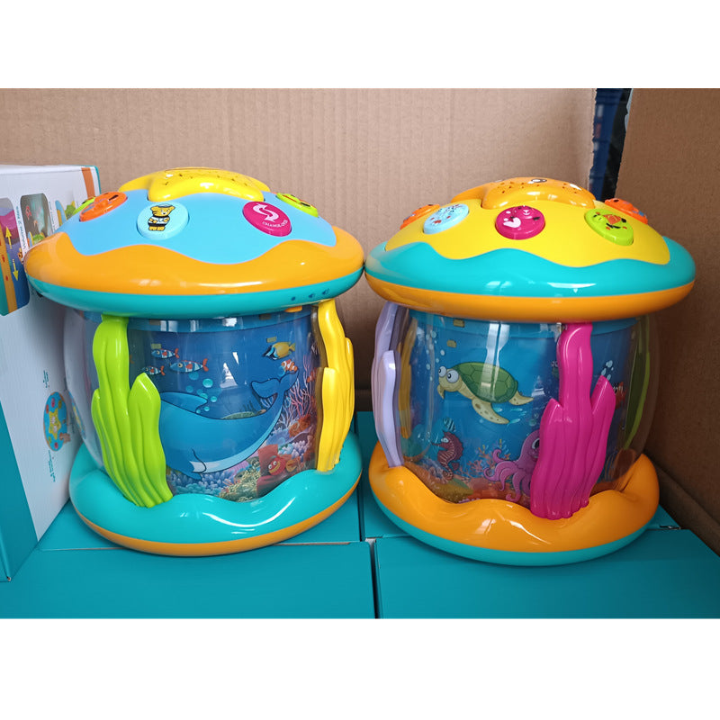 Ocean Musical Drum Toy for Screen-Free Early Learning