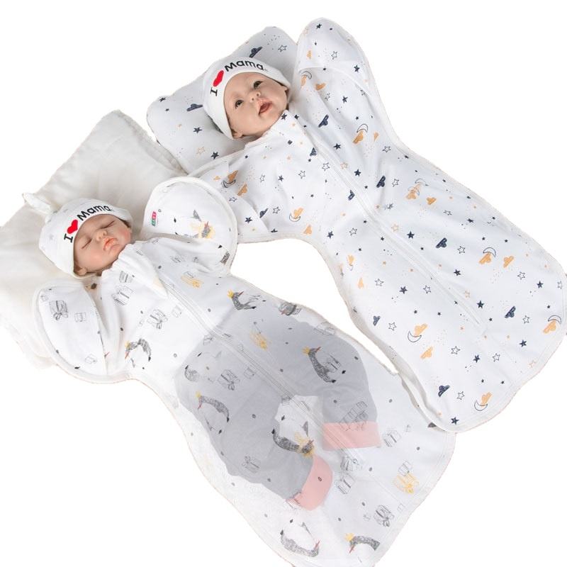 Baby Cotton Sleeping Bag for Covered Sleep Comfort