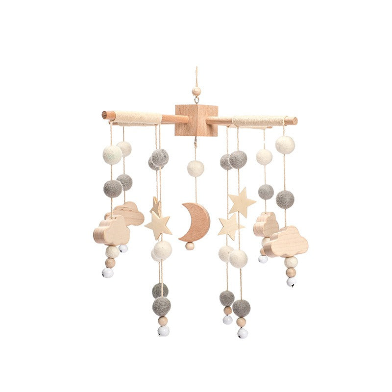 Wooden Baby Crib Mobile for Calming Nursery Decor