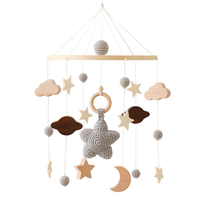 Wooden Baby Crib Mobile for Calming Nursery Decor