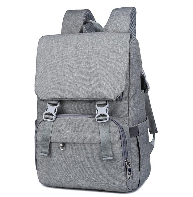 Large Diaper Bag Backpack With USB Charging Access