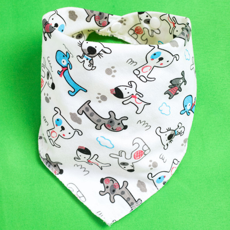Baby Triangle Drool Bib with Snap Closure, Set