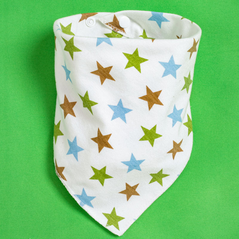 Baby Triangle Drool Bib with Snap Closure, Set
