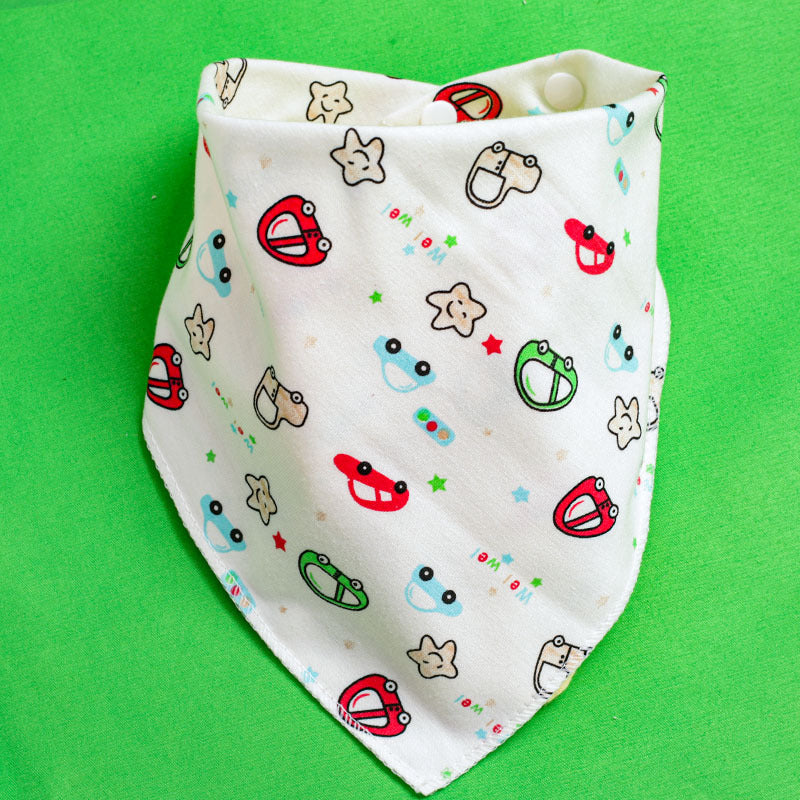 Baby Triangle Drool Bib with Snap Closure, Set