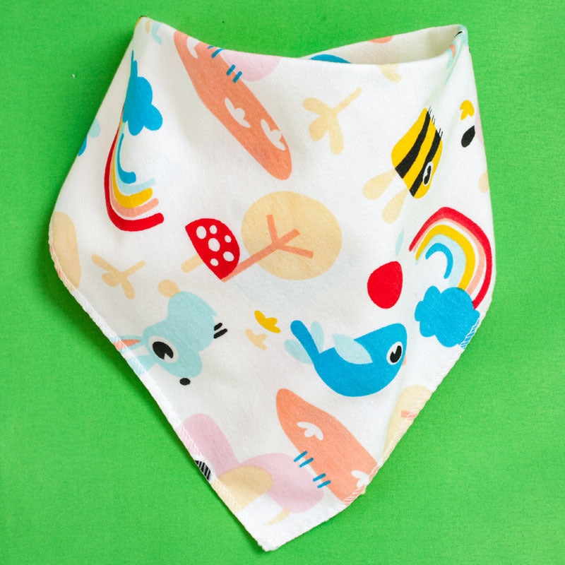 Baby Triangle Bibs - Double-Layer Drool Protection