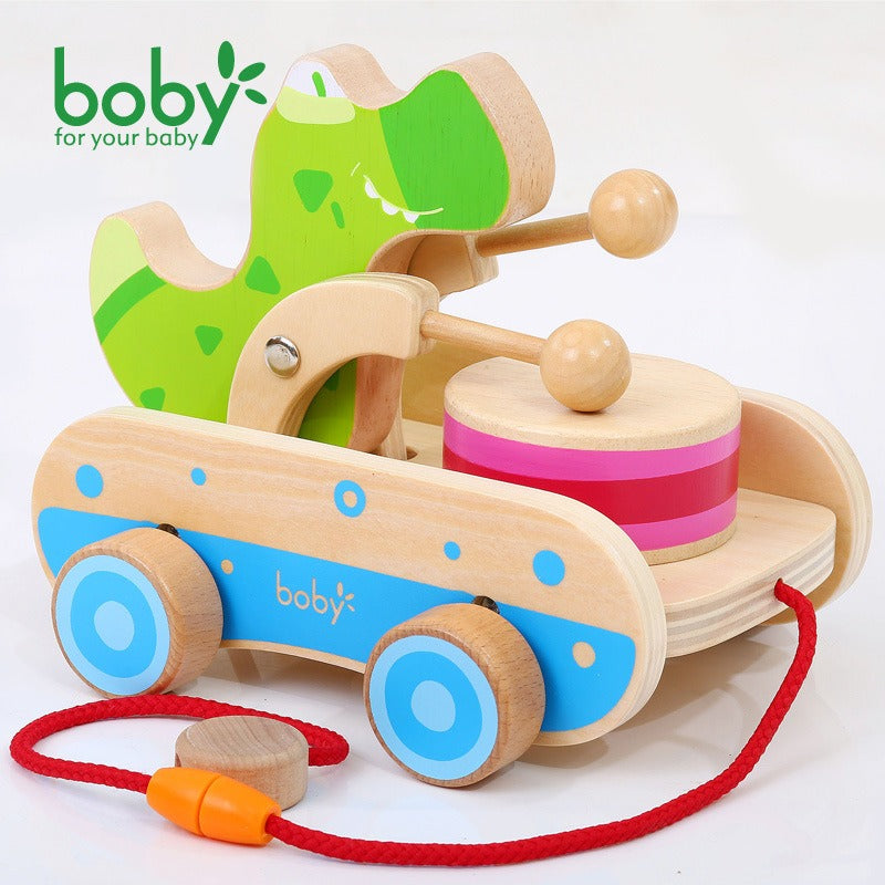 Wooden Pull-Along Toy for Active Early Learning Play