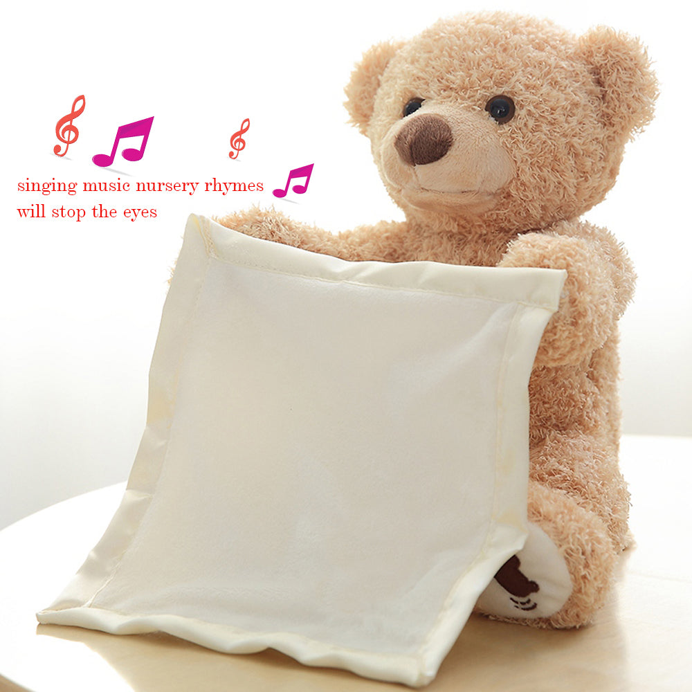 Interactive Peekaboo Teddy Bear for Screen-Free Fun
