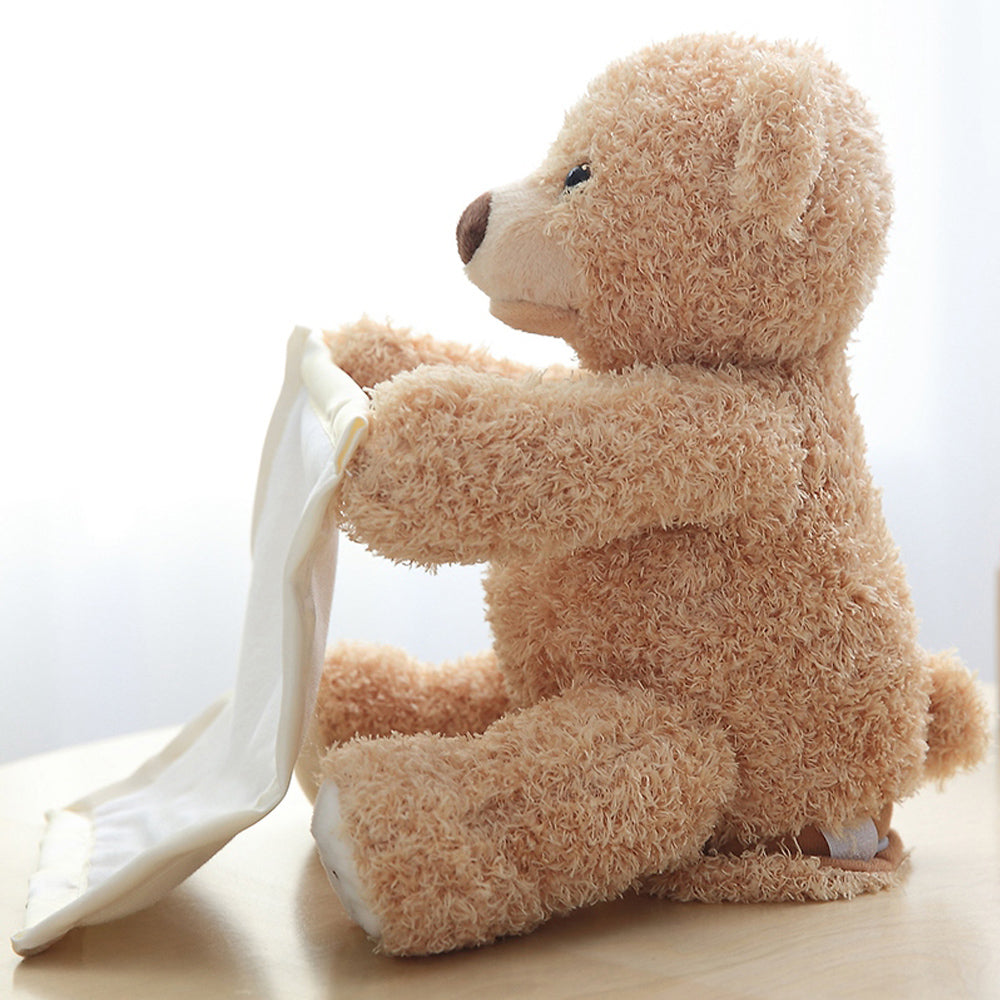 Interactive Peekaboo Teddy Bear for Screen-Free Fun