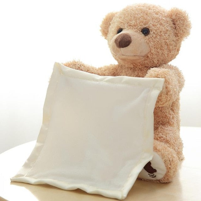 Interactive Peekaboo Teddy Bear for Screen-Free Fun