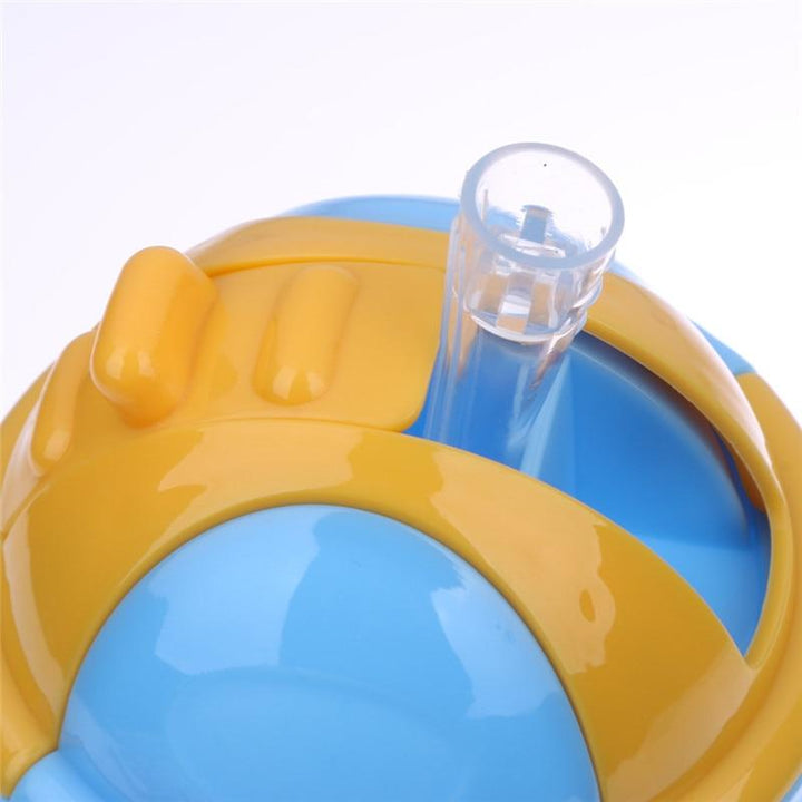 Baby Feeding Cup With Covered Straw & Easy-Grip Handles