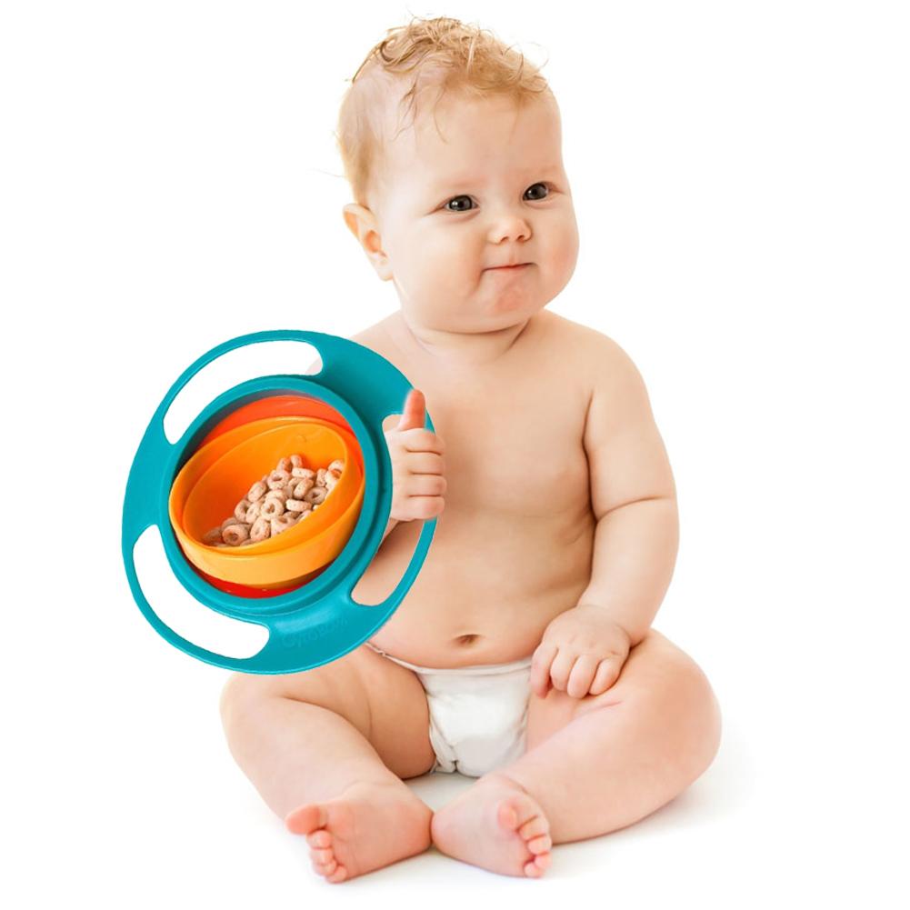 Gyro Baby Bowl for Easier Spill-Resistant Self-Feeding