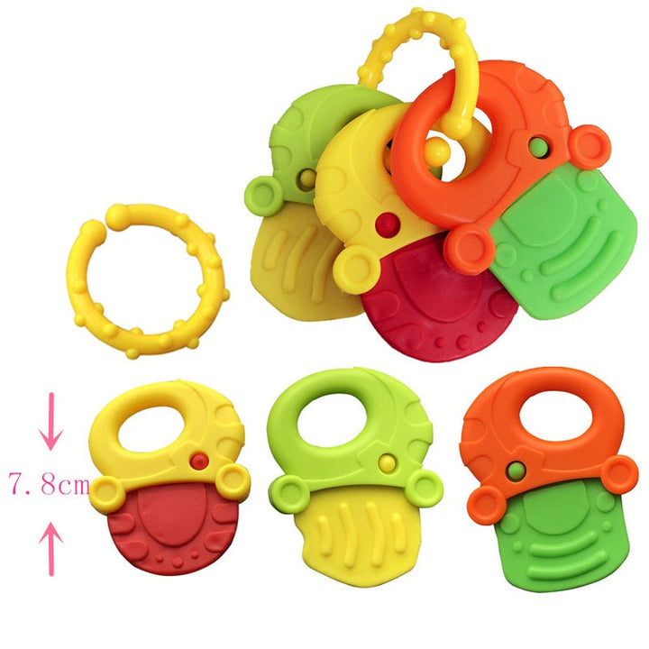 Baby Fruit Teether Toy for Gentle Gum Relief & Grip