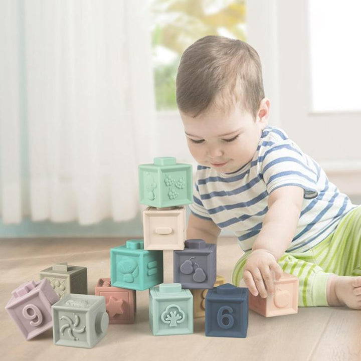 Baby Sensory Blocks for Teething, Stacking and Learning