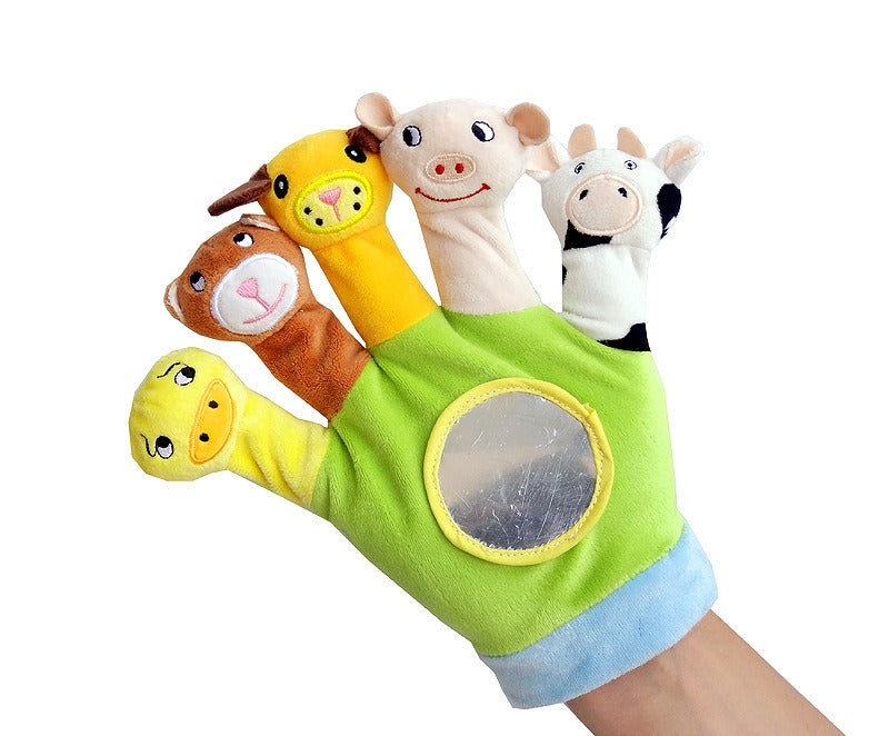 Baby Hand Puppet Toy for Screen-Free Play & Tummy Time