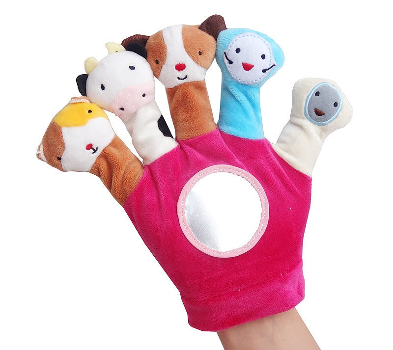 Baby Hand Puppet Toy for Screen-Free Play & Tummy Time