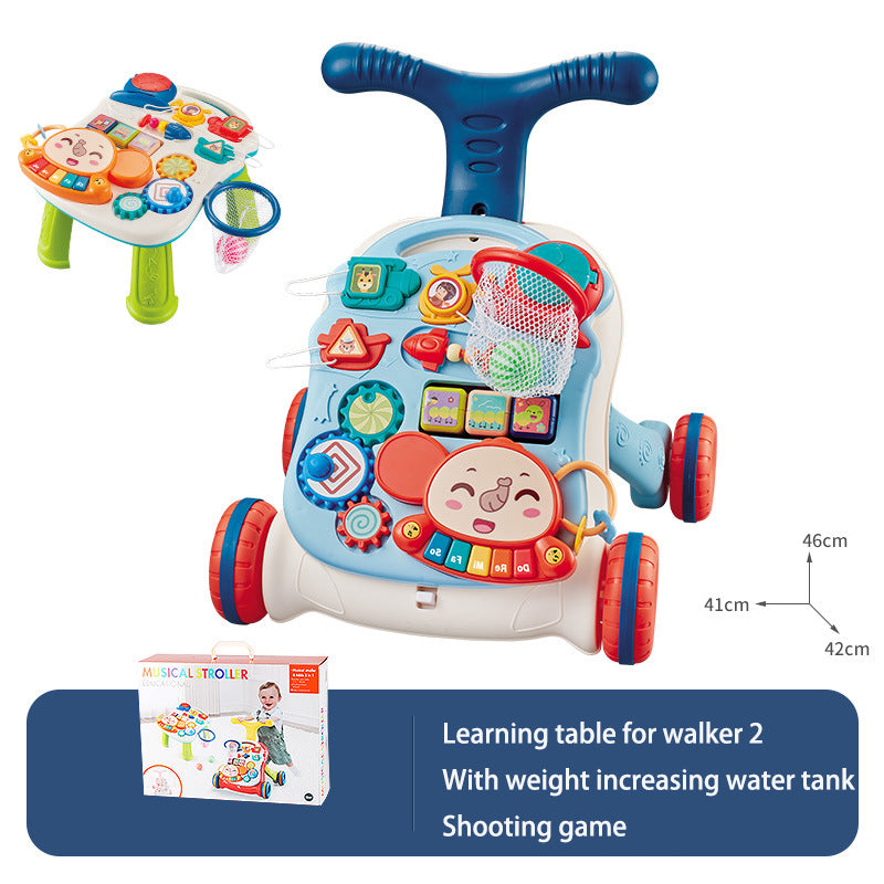 Baby Push Walker with Musical Learning Activity Panel