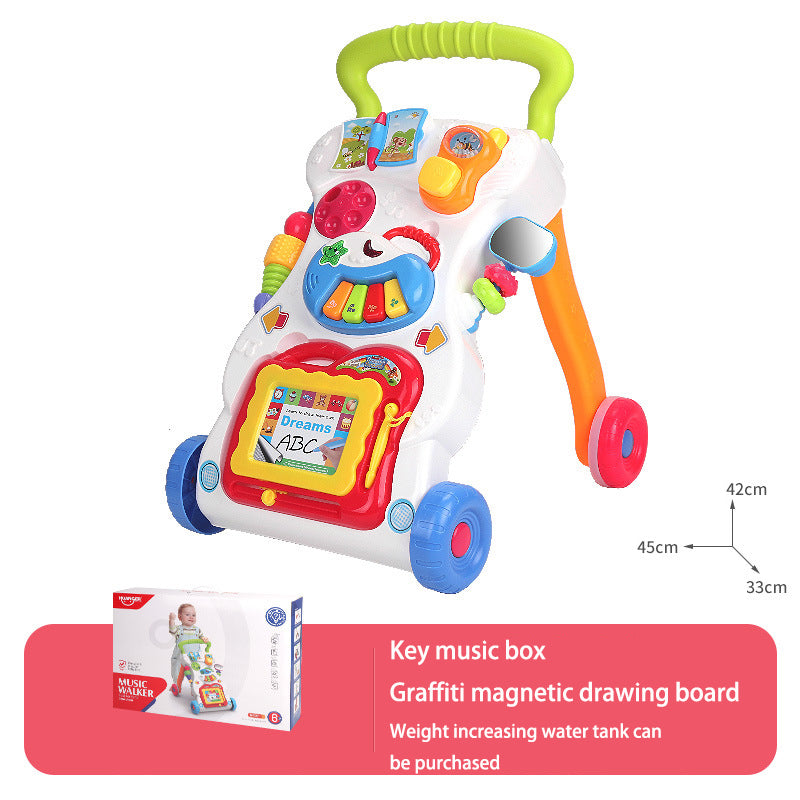 Baby Push Walker with Musical Learning Activity Panel