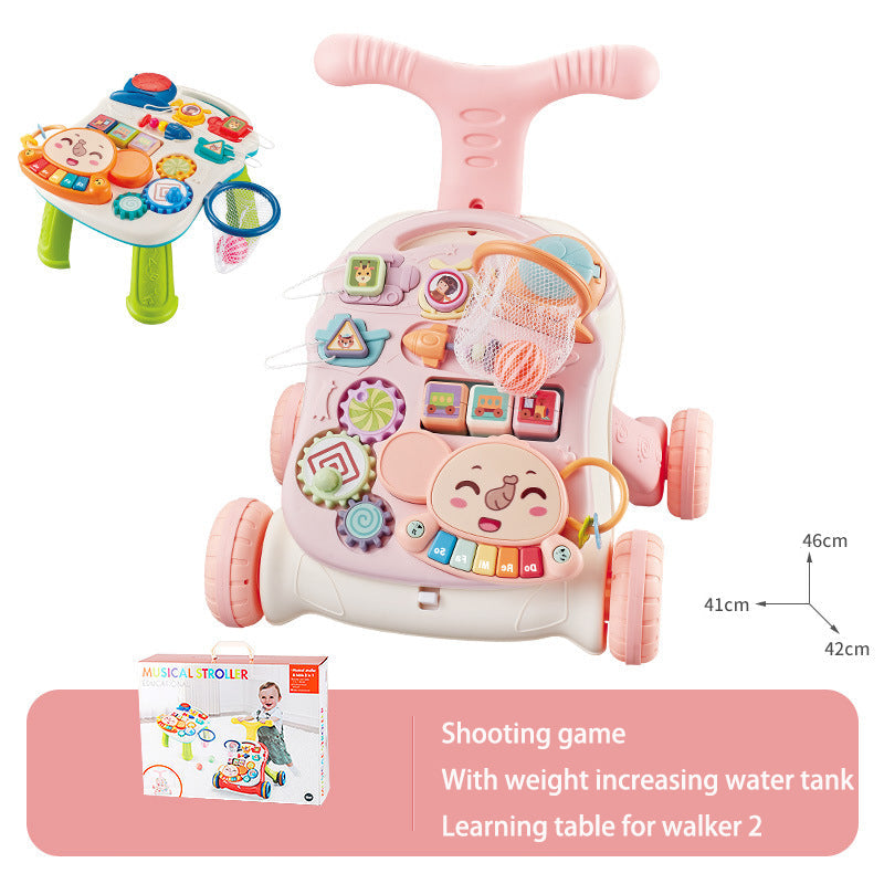 Baby Push Walker with Musical Learning Activity Panel