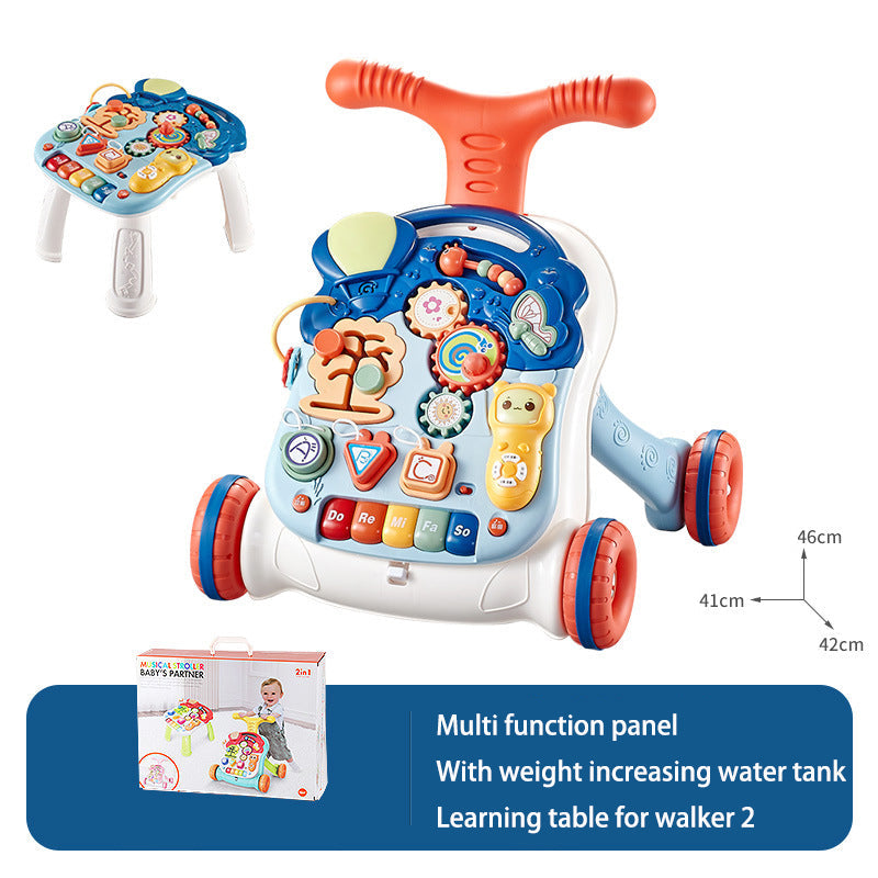 Baby Push Walker with Musical Learning Activity Panel