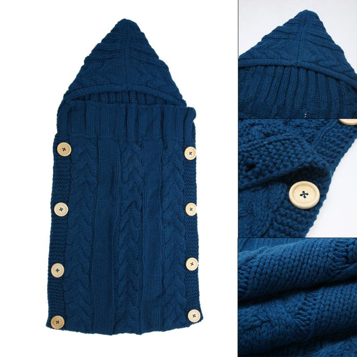 Baby Swaddle Wrap, Warm Hooded Cocoon for Newborns