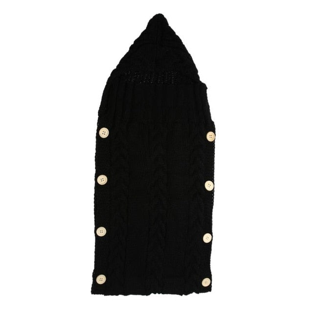 Baby Swaddle Wrap, Warm Hooded Cocoon for Newborns