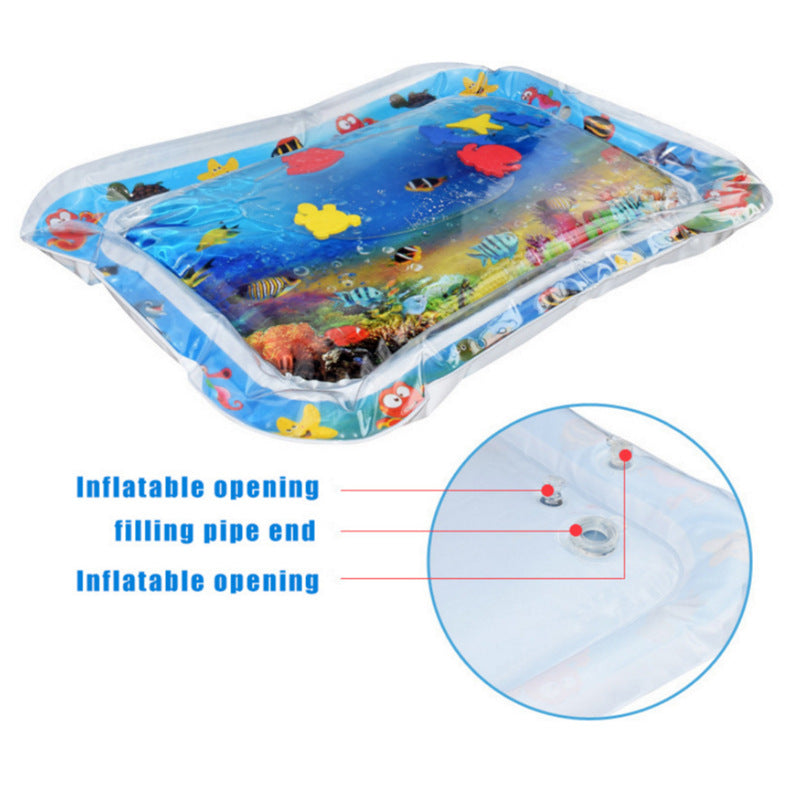Inflatable Baby Water Mat for Tummy Time Sensory Play