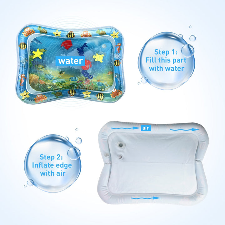 Baby Water Play Mat for Tummy Time & Sensory Play