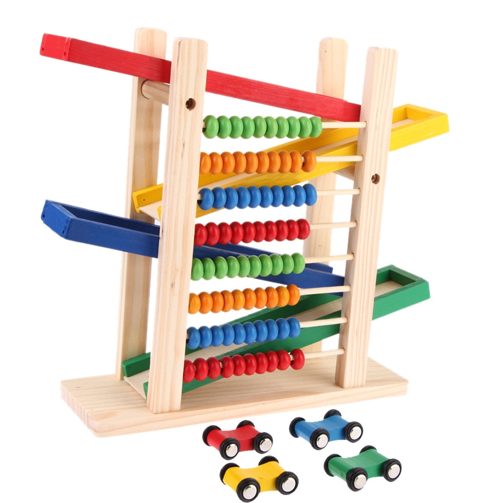 Wooden Toy Abacus for Screen-Free Early Learning Play