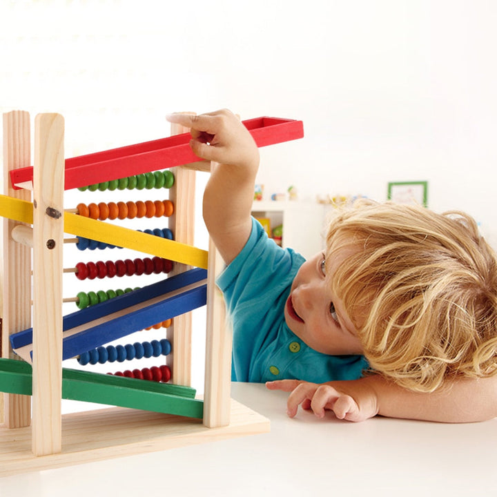 Wooden Toy Abacus for Screen-Free Early Learning Play