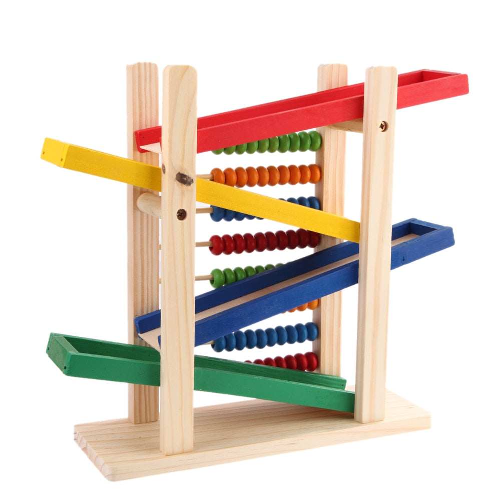 Wooden Toy Abacus for Screen-Free Early Learning Play
