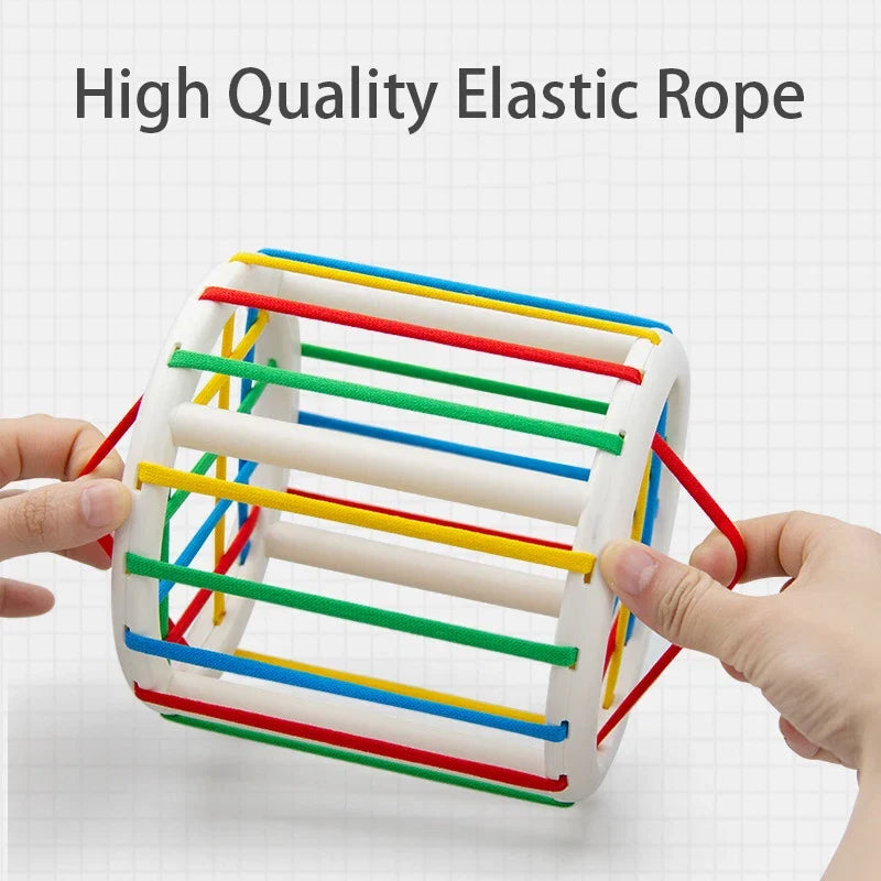 Montessori Activity Cube for Early Motor Skill Play