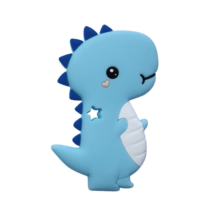 Baby Dinosaur Teether & Pacifier Clip for Soothing Gums