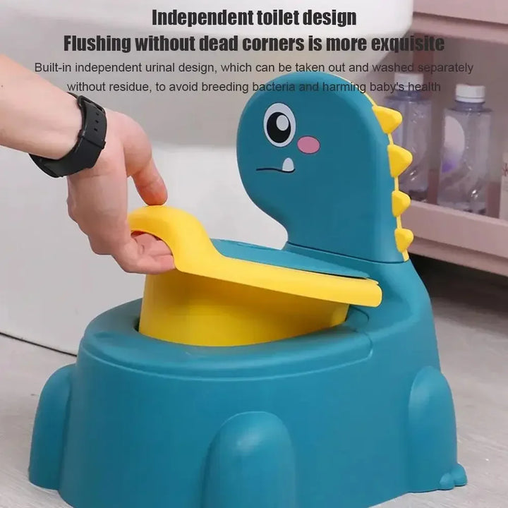 Baby Potty Training Seat Stable Splash-Proof Dinosaur
