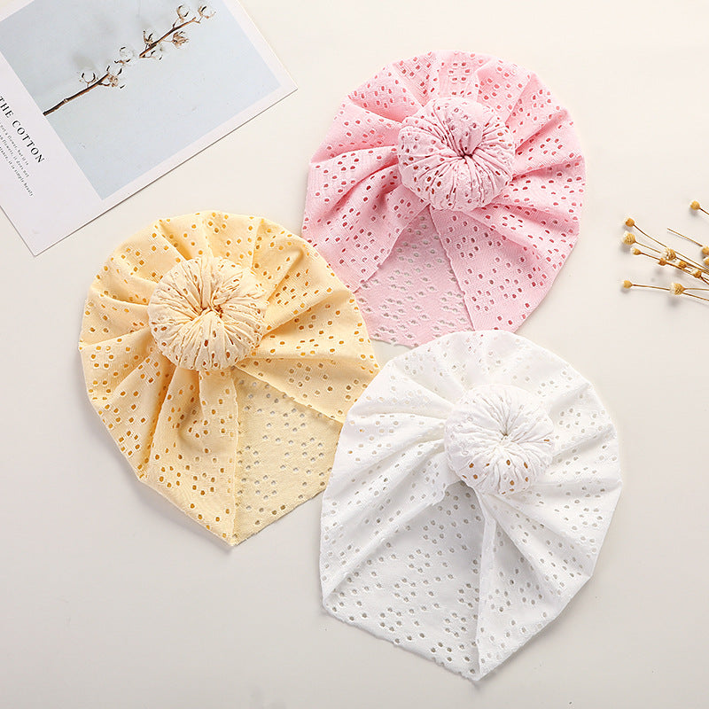 Baby Lace Eyelet Cap for Charming Everyday Outfits