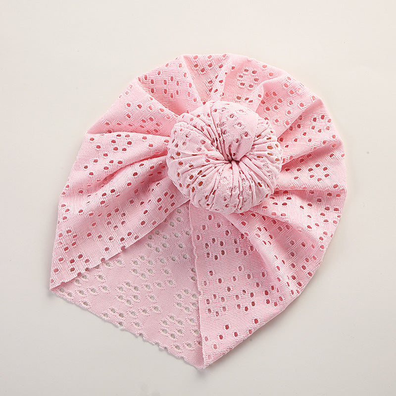Baby Lace Eyelet Cap for Charming Everyday Outfits
