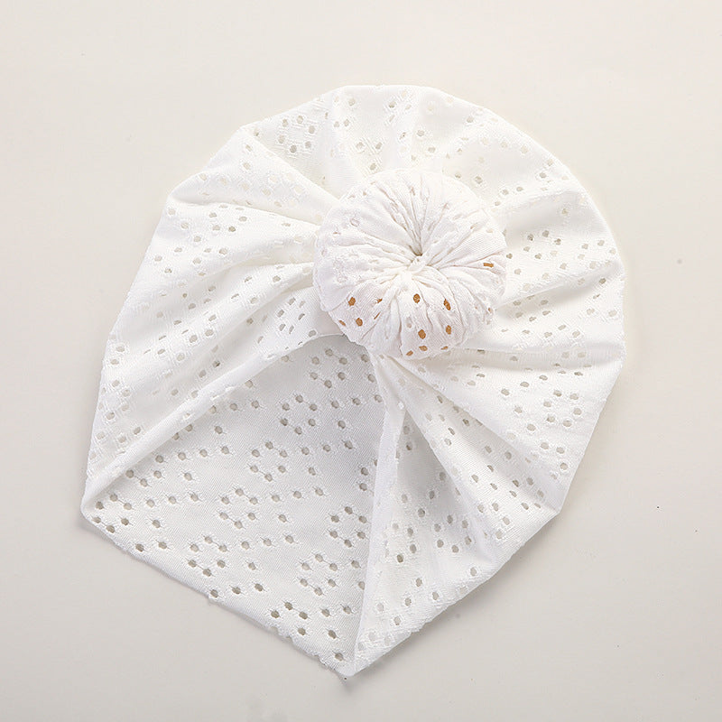 Baby Lace Eyelet Cap for Charming Everyday Outfits