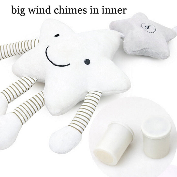 Baby Stroller Toy Musical Plush Star For Sensory Play