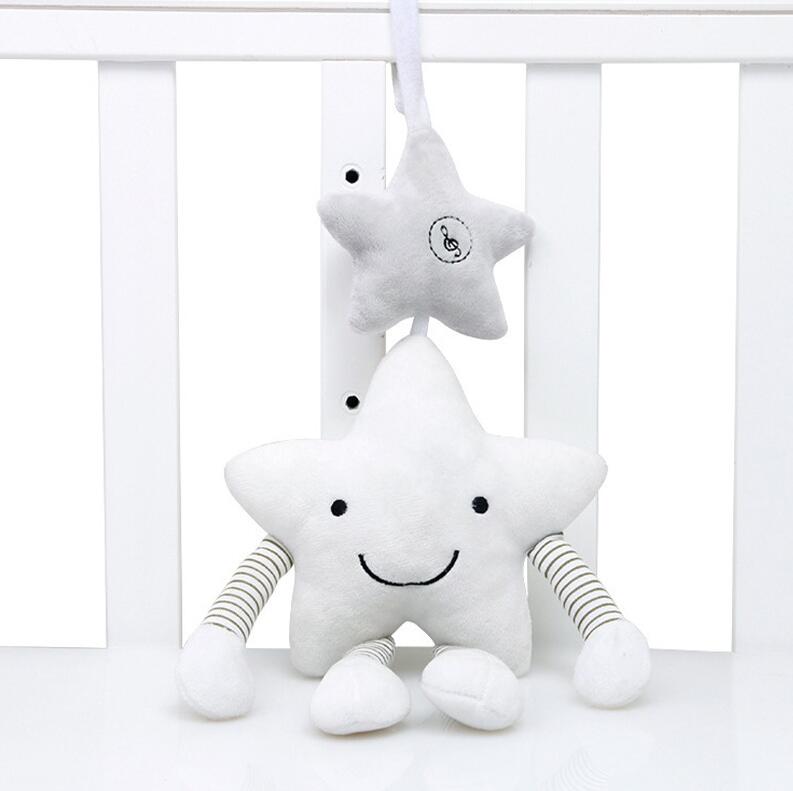 Baby Stroller Toy Musical Plush Star For Sensory Play