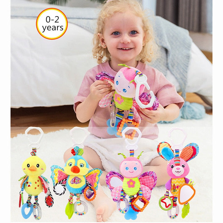 Baby Hanging Rattle Toy for Colorful Sensory Playtime
