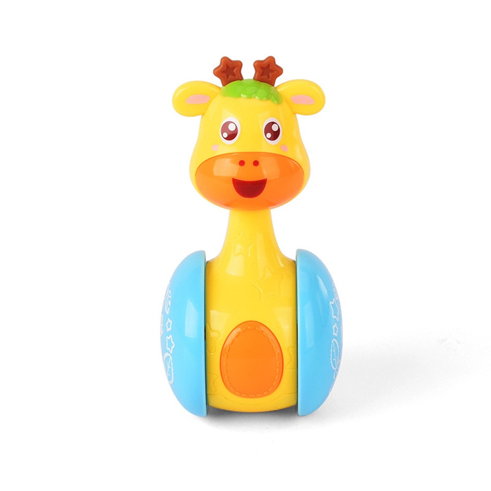 Baby Rattle Tumbler Toy for Engaging Tummy Time Play
