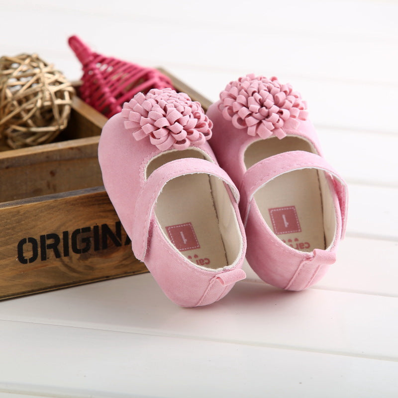 Baby Girl Soft-Soled Shoes With Secure Mary Jane Strap