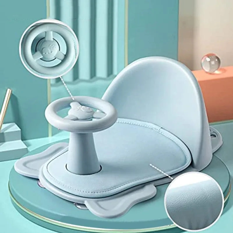 Foldable Baby Bath Basin With Supportive Shower Seat