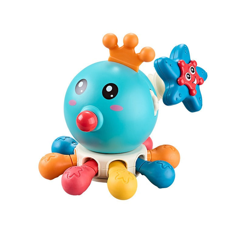 Spinning Octopus Baby Toy for Screen-Free Learning