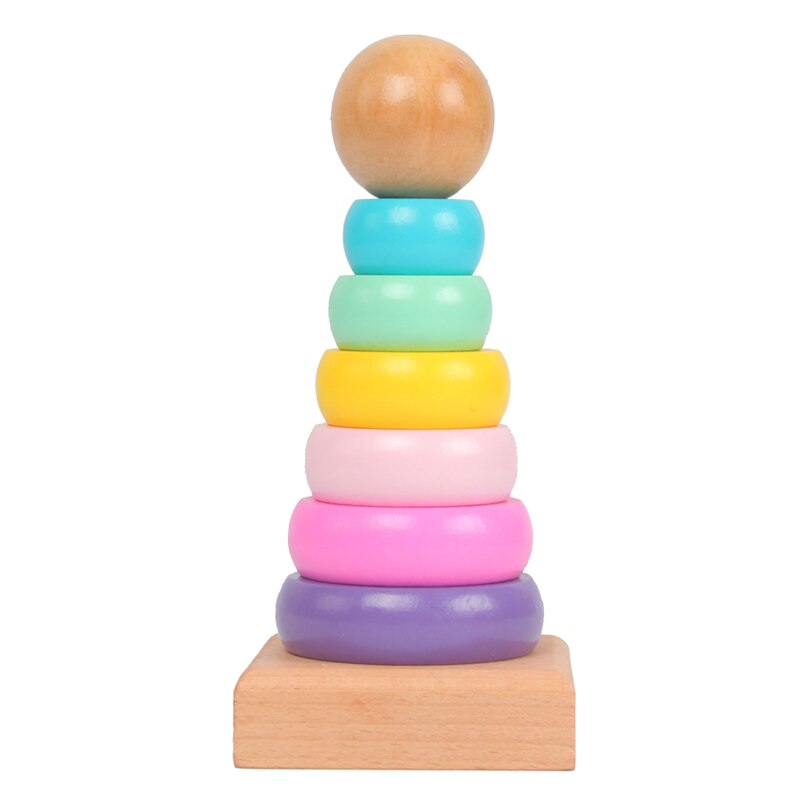 Wooden Stacking Toy Tower for Toddler Learning Play