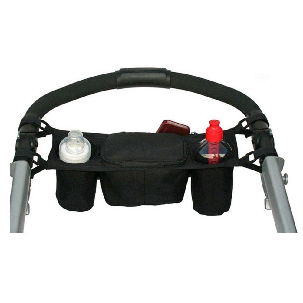 Stroller Organizer with Bottle & Cup Holder Storage