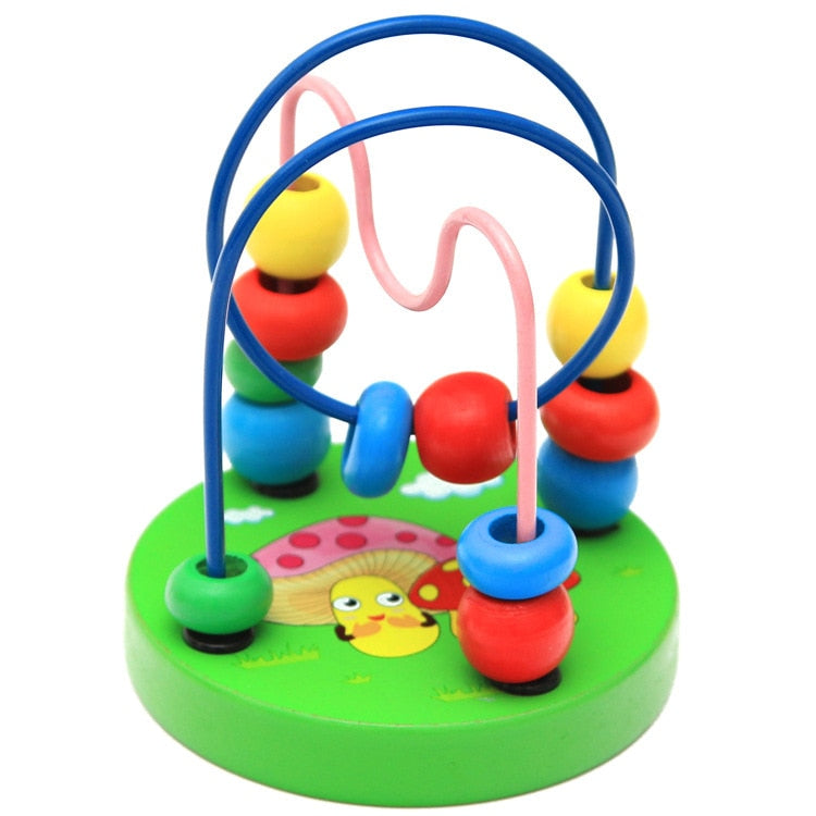 Montessori Wooden Baby Bead Maze for Fine Motor Play