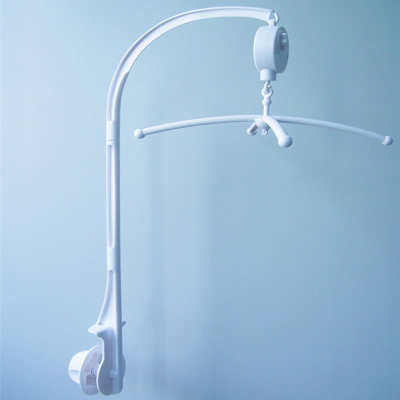 Baby Crib Mobile Holder With Wind-Up Music Box Arm